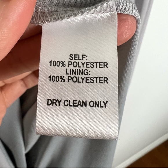 Lulu’s Heavenly Hues light grey flowy maxi dress Size Medium - Picture 9 of 9